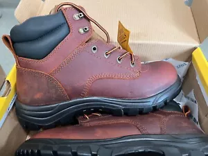 Work Zone Steel Toe Safety Boots Slip-Oil-Puncture Resistant Sz 10 S691 Leather - Picture 1 of 3