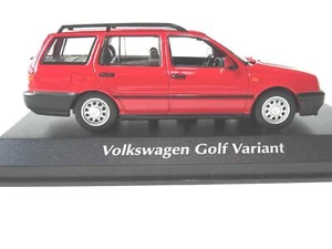 Volkswagen VW Golf 3 Variante Modellino Auto Mini Maxichamps 1:43 Rot 940055511 - Bild 1 von 3
