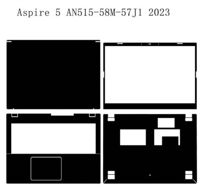 KH Carbon Laptop Sticker Skin Cover for Acer Aspire 5 AN515-58M-57J1 2023 15" - Image 1 of 4