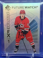 2017-18 UD SP Authentic Janne Kuokkanen Future Watch Spectrum FX1 Carolina Canes