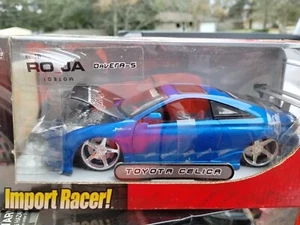 Jada Import Racer Toyota Celica 1:24 Blue Motosports New In Box Roja Wheels - Picture 1 of 9