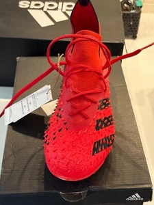 Adidas predator freak .1FG Soccer Cleats Red and Black Size US 6 - Picture 1 of 3