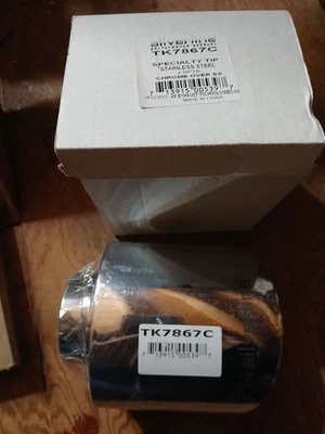 Punta especial de escape Silverline de acero inoxidable, cromo sobre SS #TK7867C Foto 1 de 4