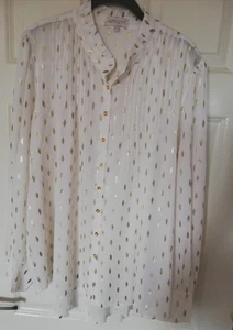 APRICOT Cream/Gold Blouse - 16 - Picture 1 of 7