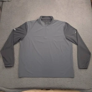 Nike Golf Dri-FIT Men’s 1/2 Zip Pullover 2XL Gray Quarter Zip Long Sleeve - Picture 1 of 12