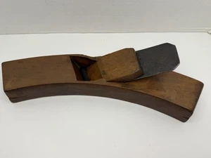 Antique Curved Wood Planer Evans - Picture 1 of 18