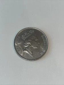 Bermuda 50 Cents 1988 UNC Queen Elizabeth QE II - Picture 1 of 2