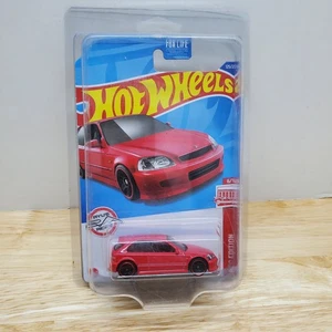 Hot Wheels Red Edition ‘99 Honda Civic Type R EK9 2021 Target Exclusive Protecto - Picture 1 of 3