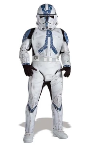 LICENSED DELUXE CLONE TROOPER STAR WARS CHILD BOY FANCY DRESS HALLOWEEN COSTUME - Picture 1 of 2