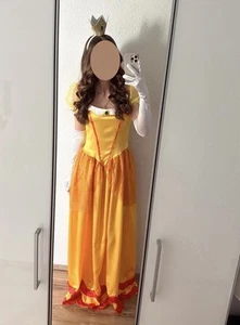 Kostüm L 40 Prinzessin Daisy Super Mario Gänseblümchen gelb Karneval Fasching - Bild 1 von 3