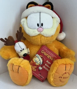 Garfield Plüsch Macy's 25 Jahre mit Odie und Night Before Christmas Buch NEU 16 Zoll - Bild 1 von 10
