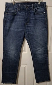 Pantalones de mezclilla azules para mujer Bonobos 35x32 pierna recta lavado medio - Imagen 1 de 6