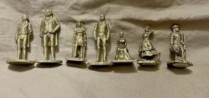 Danbury Mint Pewter Collection of 3 presidents & 4 western figurines FREE USPS - Picture 1 of 4