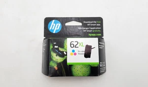 Genuine HP 62XL (C2P07AN) Tri Color High yield Ink Cartridge Exp 09/2023 New - Picture 1 of 6