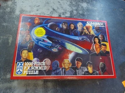 Vintage Star Trek The Next Generation Puzzle COMPLETE FX Schmid 1993 1000 Pieces - Image 1 of 3