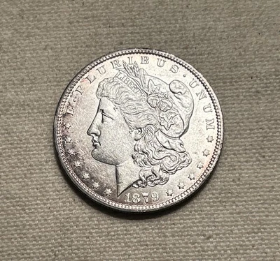 1879-O Morgan Silver Dollar Silver Coin, Lustrous Choice BU++ - Image 1 of 2