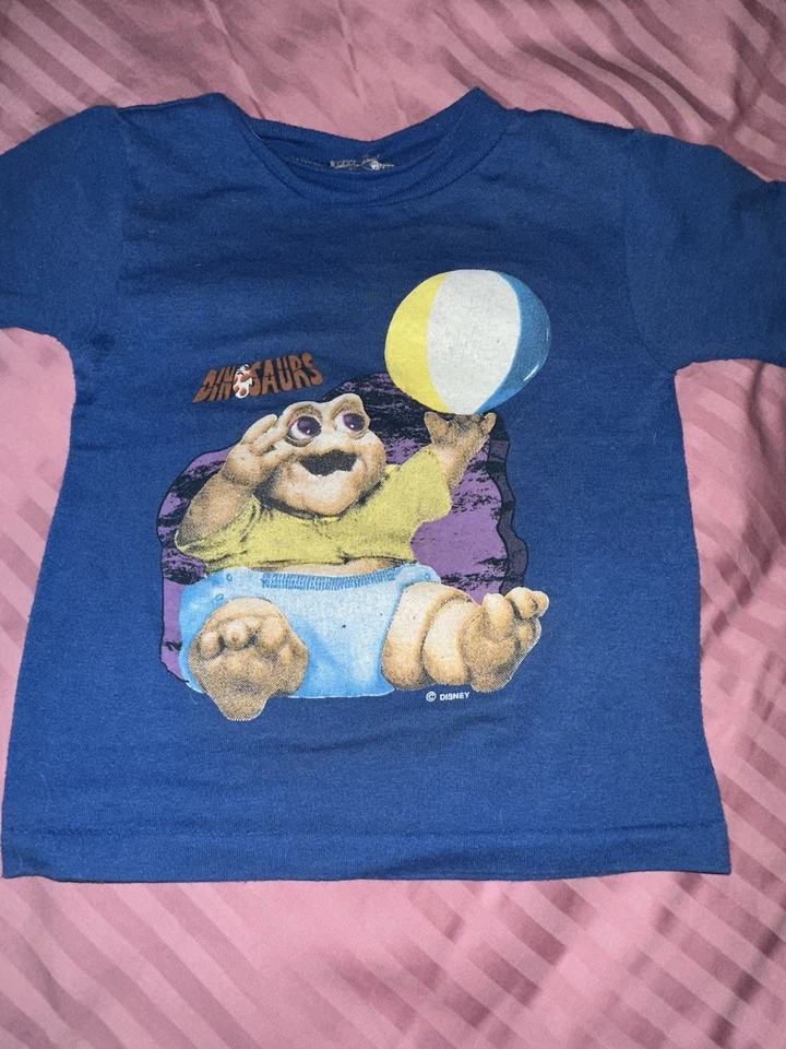 Camiseta De Colección Años 90 Disney Dinosaurios Bebé Sinclair Niños Jóvenes 2t 3t Rara Encontrar Foto 1 de 4