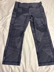 Lululemon Speed Up Crop 21" Etch Hail Midnigh Legging Größe 8 gebraucht, in einwandfreiem Zustand - Bild 1 von 10
