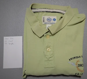 Vintage JNCO Jeans Men XL Blue Script Logo Polo Loose Fit Shirt Y2k Skate - Picture 1 of 8