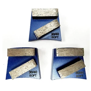 3PK Piastra disco di rettifica trapezoidale cambio rapido - grana 30/40 - Soft Bond - Foto 1 di 3