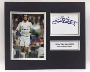 RARE Jonathan Woodgate Real Madrid Signed Photo Display + COA AUTOGRAPH SASIGNED - Picture 1 of 5