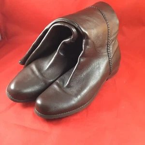 Gabriella Rocha Leather Boots Size 10 Wide Calf Dark Brown - Picture 1 of 9