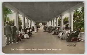 Postkarte Vintage Kolonnade Hotel Royal Poinciana in Palm Beach, FL - Bild 1 von 2