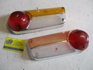 COPPIA PLASTICHE FANALI POSTERIORI LANCIA FULVIA COUPE - CARELLO - ORIGINALI - Imagen 1 de 2