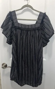 isabel Maternity By Ingrid & Isabel Damen Schwarz Boho Top Größe L Neu - Bild 1 von 6