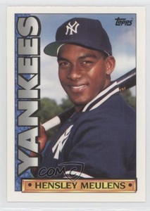 1990 Topps TV Team Sets New York Yankees Hensley Meulens #54