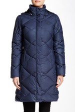 north face miss metro parka navy