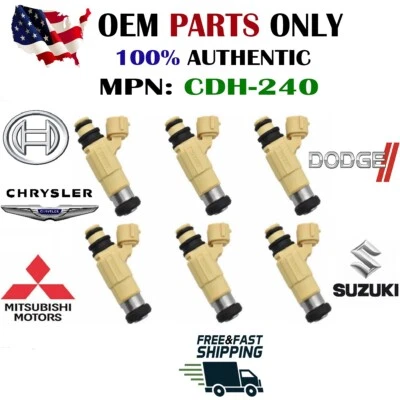 Inyector de combustible Bosch Nikki x6 OEM para Chrysler Sebring 2001-2005 2,4 L I4 #CDH-240 Foto 1 de 4