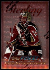 1996-97 FINEST WITH COATING. JOHN VANBIESBROUCK FLORIDA PANTHERS. #188