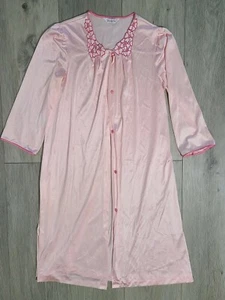 Vintage Robe Vanity Fair Long Chemise Gown Pink Small - Picture 1 of 6