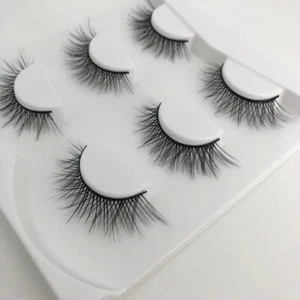 3 Pairs Natural Short Cross Black 3D False Eyelashes Charming Eye Lashes Makeup - Picture 1 of 10
