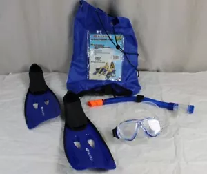 T/ Kinder Schnorchelset Aquatics m. Nylon Rucksack Brille+Flossen+Schnorchel 134 - Bild 1 von 12