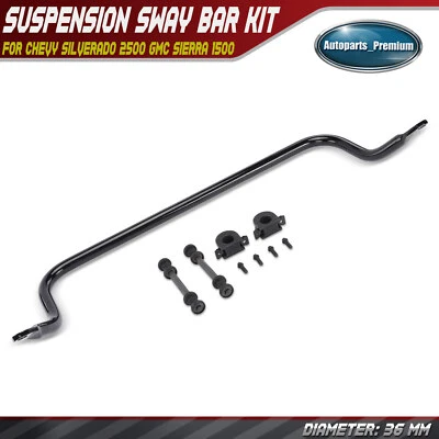 Barra estabilizadora de suspensión delantera 36 mm para Chevy Silverado 2500 GMC Sierra 1500 Foto 1 de 4