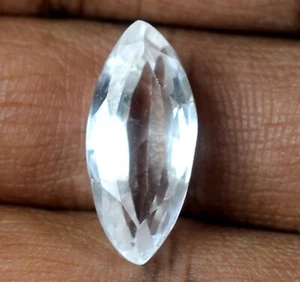 Natural Russian White Phenakite 10.55 Carat Marquise Gemstone Certified E425 - Bild 1 von 8