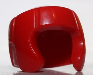 Lego Red Minifig Headgear Boxing Helmet Sparring Equipment - Picture 1 of 1