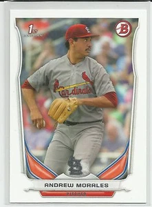 Tarjeta draft de Andrew Morales de los Cardenales de San Luis 2014 Bowman - Imagen 1 de 2