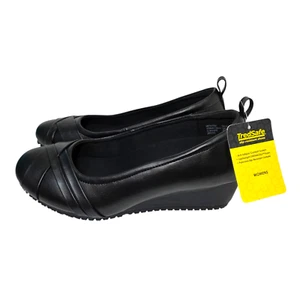 Zapatos negros ligeros sin cordones Tredsafe resistentes al aceite y al deslizamiento para mujer Moulin - Imagen 1 de 9