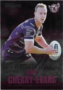 2019 Nrl Traders Season To Remember (SR16) Daly CHERRY-EVANS Sea Eagles - Picture 1 of 1