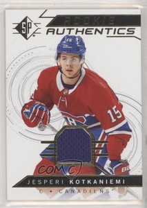 2018-19 SP Rookie Authentics Retail Jerseys Jesperi Kotkaniemi #130 Rookie RC