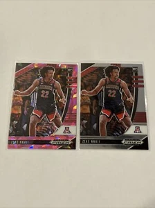 2020-21 Prizm Draft Picks Zeke Nnaji Basketball Pink Ice #74 and Base - Picture 1 of 5
