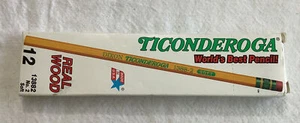 Vintage DIXON TICONDEROGA 12 Pencils 13882  No. 2 SOFT New Unused NOS - Picture 1 of 4