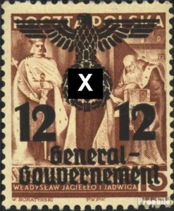 Generalgouvernement 33II, enger Abstand zwischen 12 und General- gestempelt 1940 - Bild 1 von 1