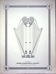 VTG HARP MUSIC APUNTE BETICO GERARDO GOMBAU N CALIFORNIA HARPISTS ASSOC 1952 - Picture 1 of 4