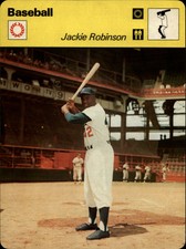 1977-79 Sportscaster Series 9 Multi-Sport Oversize Card #923 Jackie Robinson