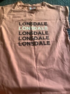 girls Lonsdale tee shirt age 9-10 Dusty pink never been worn - Picture 1 of 2