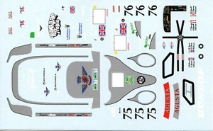 CORVETTE CALLAWAY N°75 / 76  LE MANS 1995 TEAM AGUSTA  DECALS 1/43 - Picture 1 of 1